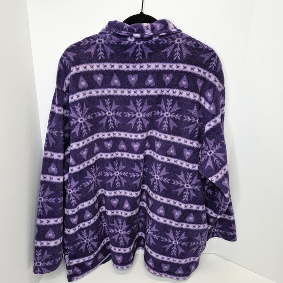 Disney Vintage 2X Pooh Jerry Leigh Purple Zip Winter Winnie The Pooh Pullover - Picture 5 of 16